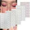 3D Face Jewels Makeup Eyes Self-adhesive Crystal Diamond Tattoo Stickers Stars Heart Gems Pearl Rhinestones DIY Women Eyes Face Body Art Party Festival Accessories