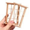 DOITOOL 8PCS Dollhouse Windows 1: 12 Scale Miniature Dollhouse Furniture Window Frame Model Dollhouse Furniture DIY Dollhouse Bedroom Accessories, 2.5 x 4.3inch
