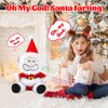 Funny Talking Vibrating Spinning Tooting Santa Claus with Toot Sounds Plays JINGLE BELLS Interactive Christmas Plush Toy with Box White Elephant Xmas Gift for Kids Adults Xmas Decoration 11”