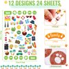 24 Sheets Daily Planners Monthly Celebrations Planner Stickers for Calendar Decorating, Planning, Scrapbooking, Holiday Seasonal General Events, 1,100+ Stickers Per Pack
