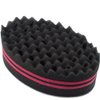 Small Holes Hair Sponge for Twists and Dreads Barber Afro Wave Nappy Curling Sponge Brush for Curls Women Men Natural Hair 1 Pcs