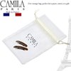 Camila Paris CP3327 French Hair Barrette Clip for Girls, Gold Small Set of 2 Strong Hold Grip Hair Clips for Women, No Slip Rubberized Automatic Clasp Styling Girls Hair Accessories, Made in France