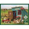 Cobble Hill 1000 Piece Puzzle - The Happy Hen House - Sample Poster Included