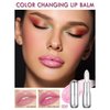 Jelly Color Changing Lipstick, Shimmer Glitter Lip Balm Lip Tinted Gloss, Hydrate & Plump Glimmer Natural Pink Magic Sparkle Glow PH Lipstick, Vegan & Cruelty Free, Christmas Gifts for Women - 02