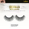 Laflare Silk Lashes 3D FAUX MINK Eyelashes, Light, Reusable, Handmade, Natural Looking, Professional Easy to Apply Eyelashes in a Knitted Style1-3 PACKS BUNDLE SPECIAL (3, SD05P)