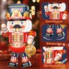 NUTCRACKER Christmas Building Blocks Set for Adult, Interactive Capsule Game Party Toy Building Set, Christmas Building Gifts for Boy Girl, Xmas Figures Display Building Model（721 Pieces）