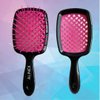 ALINEX Wet & Dry Vented Detangling Hair Brush For All type of Hairs with Black Pink Constrast Brush For Man and Woman Pack of 1 Ultra-soft Tangles Hair Brush