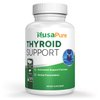 NusaPure Premium Thyroid Support Supplement (Non-GMO) 120 caps for with Ashwaganda, Iodine, Zinc, kelp, Vitamin B12, L-Tyrosine, Selenium, Copper