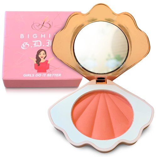 Bighiza Girls Do It Better Powder Blush - Coral Fantasy, Matte, Vegan and Cruelty Free, 10g