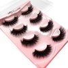 8Pairs Wispy Mink Lashes Fluffy Eye Lashes Natural Look 5D Volume Fake Eyelashes Pack 3D622 by BTLLSSH