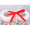 Christmas Embroidered Toilet Paper Decorations - Xmas Party/White Elephant/Gag Gift/Bathroom Decor