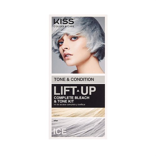 KISS Lift Up Complete Hair Bleach Kit with Revitalizing Plex Serum to Protect from Damage, Maximu...