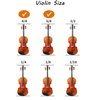 SUEWIO Violin Shoulder Rest for 4/4-3/4 Size, with Collapsible and Height Adjustable Feet, Including a Violin Practice Mute