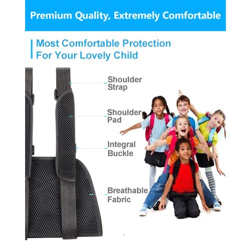 DouHeal Medical Kids Arm Sling, Breathable, Cool, Soft & Comfort, Adjustable, Toddler Children Pediatric Rotator Cuff, Elbow Support for Broken, Fractured Arm & Shoulder Injury, Immobilizer Band