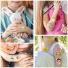 Easter Luminous Temporary Tattoos Stickers for Kids， Easter Eggs Chicken Tattoo Stickers，Easter Basket Stuffers Hunt, Easter Eggs Gift for teens girls babies adults