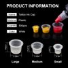 Rayyl Tattoo Ink Caps Cups 500pcs Quality Tattoo Ink Caps White Plastic 13mm Disposable Medium Tattoo Pigment Cups for Tattoo Ink Tattoo Kits Tattoo Supplies (13mm-500pcs)