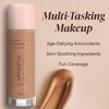Mineral Fusion Full Coverage Foundation, Liquid Foundation - Olive 3- Medium Complexion w/Olive/Green Undertones, Lightweight Matte Finish, Up to 12 Hr Hydration, Hypoallergenic & Vegan, 1 fl. oz