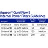 Aqueon QuietFlow 10 E Internal Aquarium Fish Tank Power Filter, Small, For Up To 10 Gallon Fish Tanks