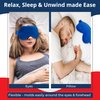 SensaCare Lavender Eye Mask - Weighted Eye Mask for Relaxation and Yoga - Cold Therapy Eye Masks for Women, Men - 1 Eye Mask Blue