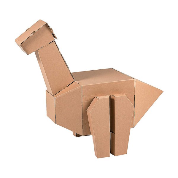 Fun Express Do-It-Yourself Cardboard Brachiosaurus Craft Kit - Creative & Fun DIY Activity for Kids Perfect for Home Projects Educational Learning Craft Time & Hands-On Creative Play - 1 Piece