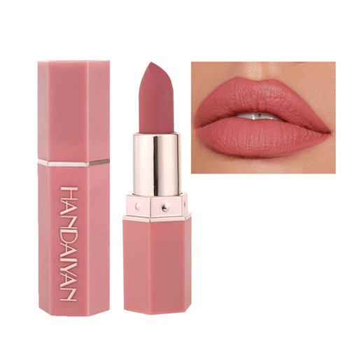 ZHISHUDL Nude Lipstick Matte Lipstick Nude Lip Stick,Matte Lip Stick Long Lasting Non Stick Cup N...