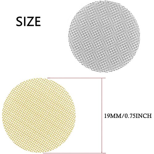 100pcs Pipe Screens, 3/4 Inch Pipe Filters, 50pcs Premium Stainless Steel Pipe Screens and 50pcs Brass Filters