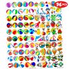 Generic 100 PCS Beach Ball Theme Summer Birthday Party Decorations Swimming Pool Balls Tatoos Stickers Party Favors Decor Supplies Sand Balls Water Party School Prizes Rewards