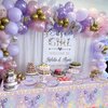 81 Pieces Butterfly Birthday Decorations - Purple Butterfly Party Decorations Butterfly Plates, Napkins and Flower Butterfly Tablecloth for Fairy Butterfly Birthday Party Supplies, Serve 20