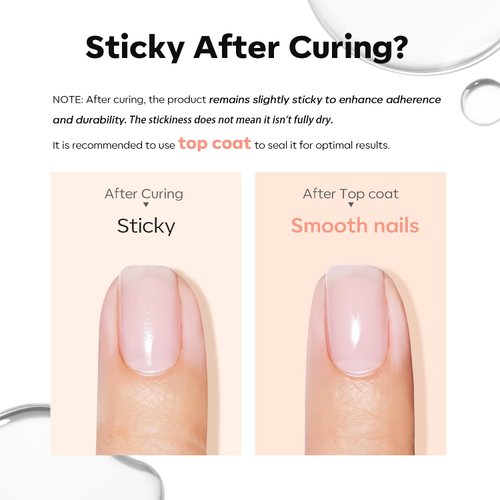 modelones Builder Nail Gel, 2 Pcs Clear Gel Builder Nail Polish for Nail Thickening, Nail Strengthener Apex Building Extension Gel in a Bottle, 7-In-One LED Builder Nail Gel Polish 10 ml