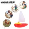Toyvian 1 Set Toy Boats 3PCS Toddler Bathtub Sailing Boats for Kids Mini Boat Toys Sailboat Floating Row Swimming Pool Bulk Yacht Child Toy Boats Bathtub Toy Plastic Sailing Boats Toys for Toddles