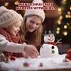Outivity 300 Pcs Snowman Crafts DIY Kits for Winter Kids Holiday Party Decor Gift,Includes 30 Mini Black Top Hats,180 Tiny Sewing Buttons,30 Carrot Noses Buttons and 60 Snowman Hands