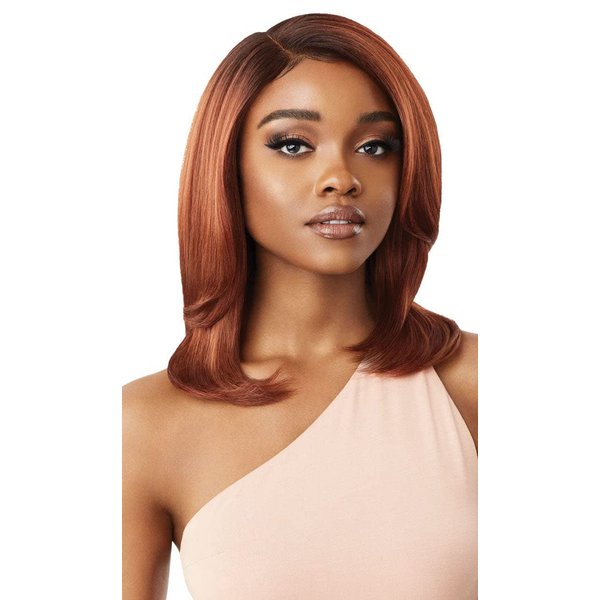 Outre Synthetic Melted Hairline Swiss Lace Front Wig - SABRINA (DR2/BLHAZ)