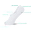 DIBAOLONG Womens No Show Socks Non Slip Flat Boat Line Low Cut Socks 6 Pairs