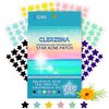 CLERZENA Star Pimple Patches for Face | Star Acne Patches Cute Pimple Patches Salicylic Acid, Tea Tree Oil and Calendula Oil | Pimple Patch Star Teen Acne Treatment for Girls