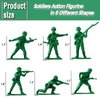HAPTIME Classic Toy Soldiers Set (50 pcs ) , Green Army Men Action Figures, Plastic Military Toys for Boys- Inspire Creative Play and Learning Adventures for Kids