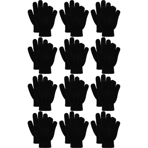 Remifa 12 Pairs Kids Winter Gloves, Christmas Gifts for kids Children Warm Magic Knit Gloves for Boys Girls