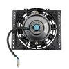 6'' Inch Small Slim Push Pull Electric Cooling Fan 650CFM Radiator Oil Cooler Mount Kit Universal Black