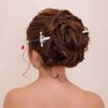2pcs Sword Hair Sticks, Mabor Chinese Sword Hair Chopsticks Pins Stick for Buns, Chinese Hair Chopstick With Gems Sword for Women Girls Hair Accessories(Silver)