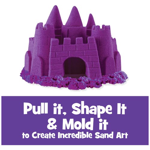Kinetic Sand, The Original Moldable Sensory Play Sand Toys for Kids, Purple, 2 lb. Resealable Bag, Ages 3+