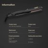 JINRI 0.8 Inch Hair Straightener Titanium Plate Medium-Sized Flat Iron,Perfect Travel Size Hair Straightener Dual Voltage