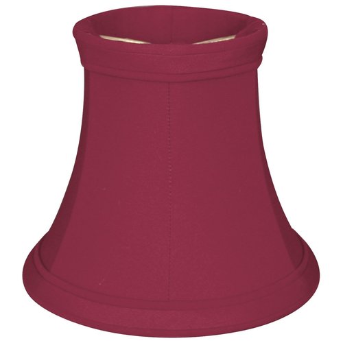Royal Designs, Inc. True Bell Clip-On Chandelier Lamp Shade, 2.5 x 5 x 4.25, Burgundy