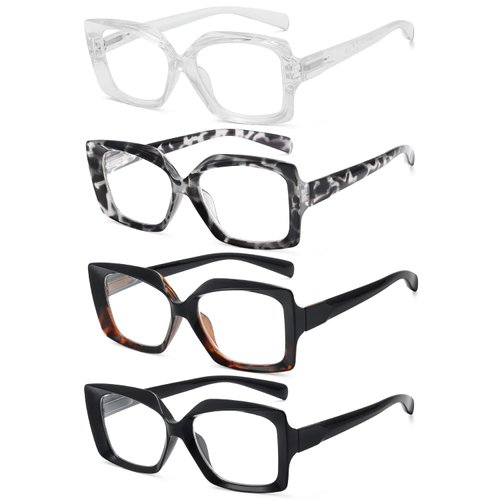 Eyekepper 4 Pack Reading Glasses for Women Reading - Ladies Readers +1.50