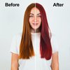 Wine Red Hair Dye Shampoo 3 in 1, Long-lasting & Natual Hair Color Shampoo, Herbal Ingredients Natural Shampoo Hair Dye Effect in Minutes, Christmas Gifts for Men Women 500ml