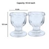 WHOLELIFEOBJECTS Glass Eye Wash Cup with Engineering Design to Fit Eyes for Effective Eye Cleansing - Eye Shaped Rim, Snug Fit Set of 2 (Transparent)