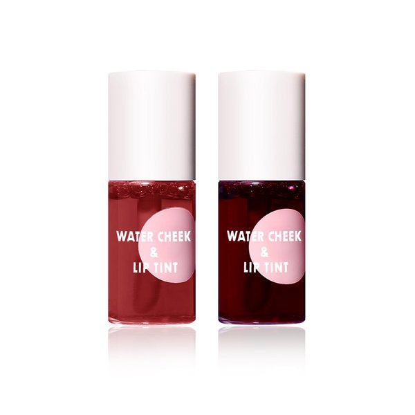 IONSGAKO 2PCS Lip Tint Stain Set, Velvet Lip Gloss Moisturizing Lip Stain Long Lasting Waterproof Liquid Lipstick Set Multipurpose Water Lip Stain Tint for Lip and Cheek Tint（05 & 06）
