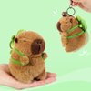 Ditucu 2 Pcs Capybara Plush Keychain Toys Kawaii Strawberry Turtle Capibara Stuffed Animals Dolls Pendant for Backpack Decoration Gift for Kids