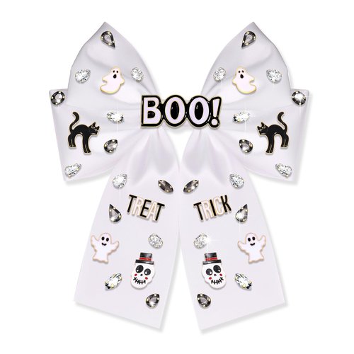 Halloween Hair Clips for Women Beaded Rhinestone Spooky BOO Hair Bow Clips Halloween Costume Hair Accessories Halloween Decorations Gifts