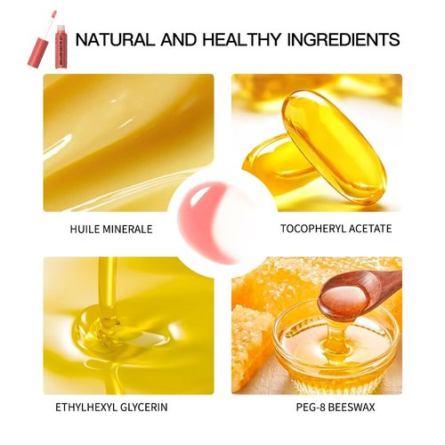 Fovcos Professional Makeup Butter Lip Gloss, Moisturizing Lip Glow Oil, Hydrating Lip Balm, Lip Tint Stain, Lip Plumping Gloss, Non-Sticky Long Lasting Lip Oil Gloss (#2)