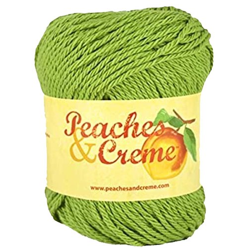Peaches & Creme (Cream) Cotton Yarn Rosemary 2.5 oz. (Green)