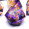 Resin dice Set, Dungeons and Dragons polyhedral DND dice Set, Suitable for Role-Playing Game RPG Explorer Magic: The Gathering Pioneer Game DND dice Set (7 Pieces)